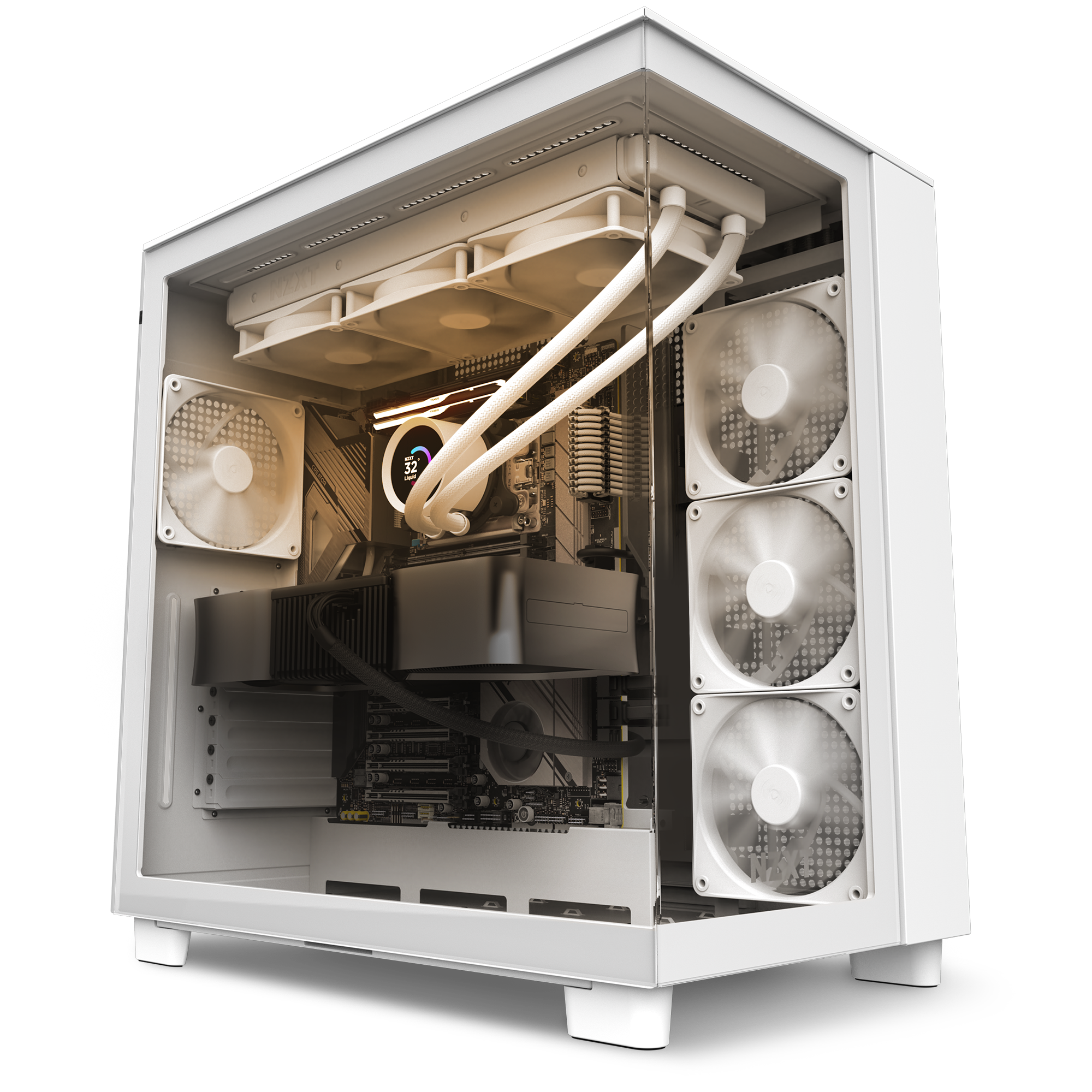 Build NZXT : ELITE H9 White, une configuration gamer toute blanche !