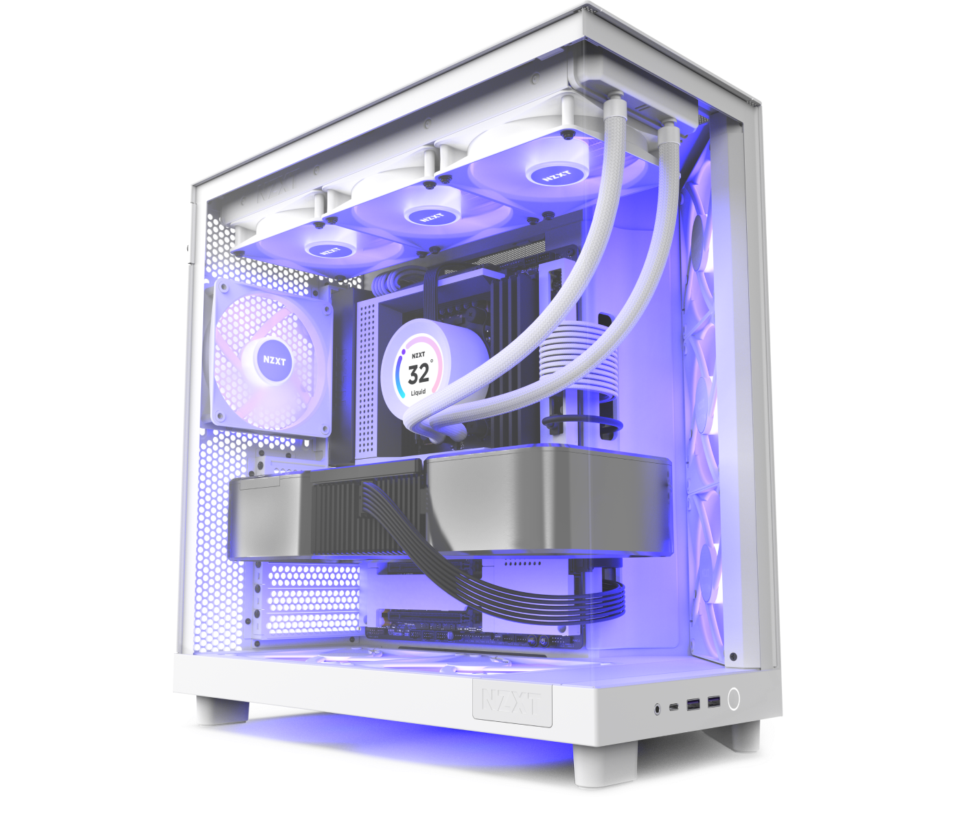 NZXT H6 Flow RGB - Blanc - Boîtier PC NZXT sur