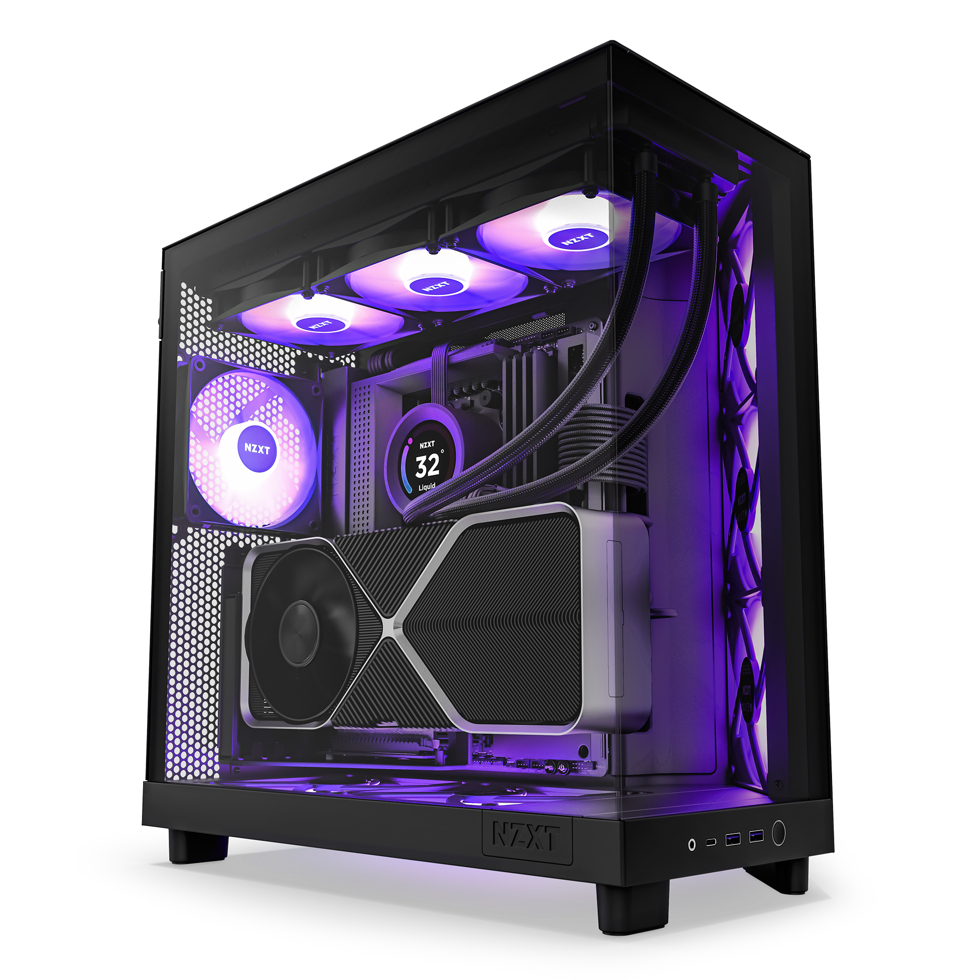 The NZXT H6 Flow is a Game Changer!, All White RGB Gaming PC Build