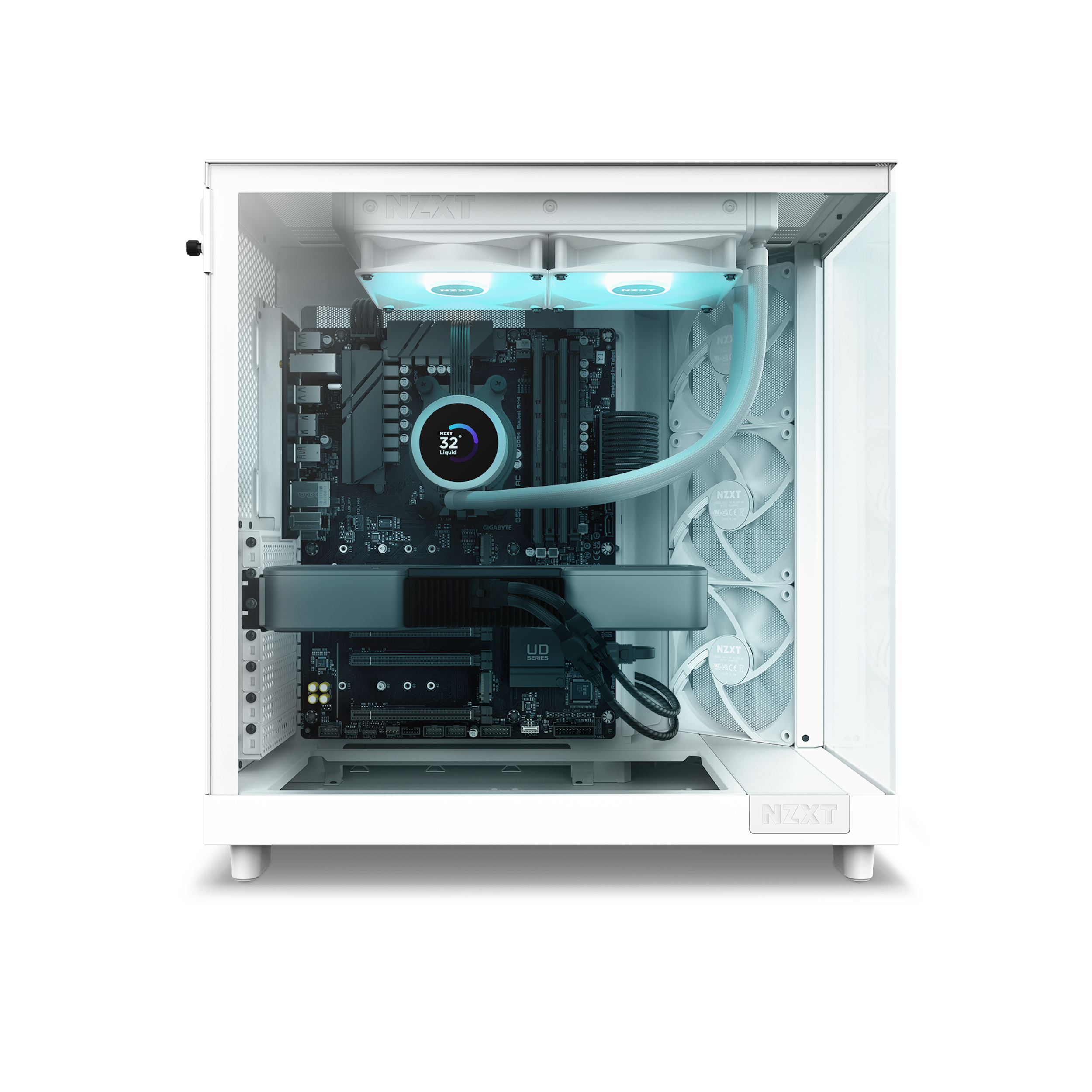The NZXT H6 Flow is a Game Changer!, All White RGB Gaming PC Build