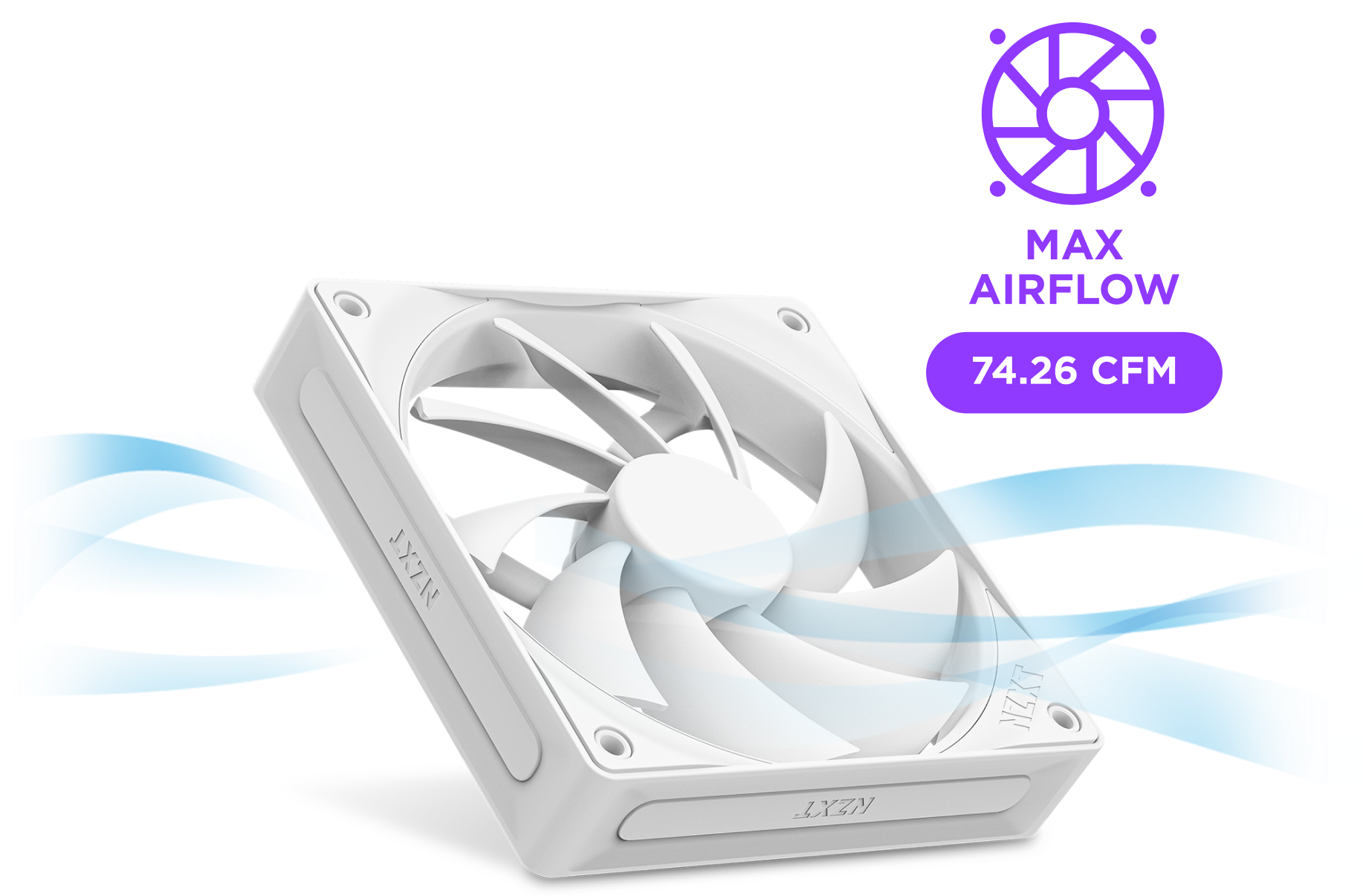 Amazon | NZXT F120Q 120mm ホワイト PCケースファン RF-Q12SF