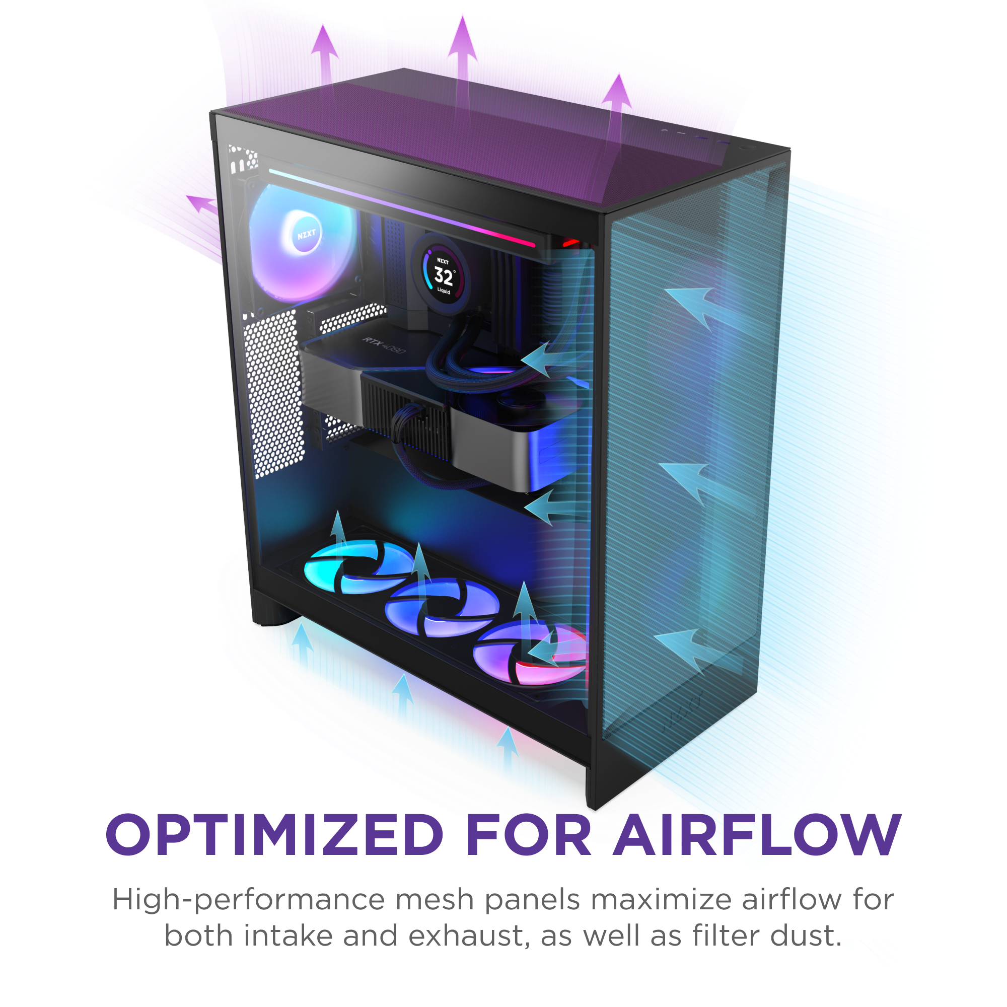 NZXT | H7 Flow | Mid-Tower ATX Airflow Case