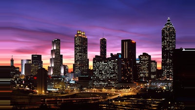 Atlanta, GA skyline dusk