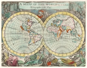 map of the wolrd by J. Seller