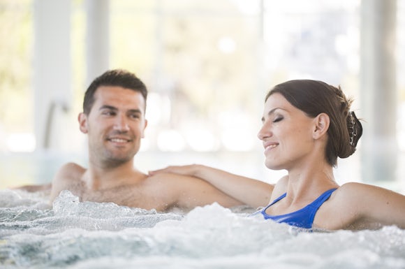 Couple in whirlpool