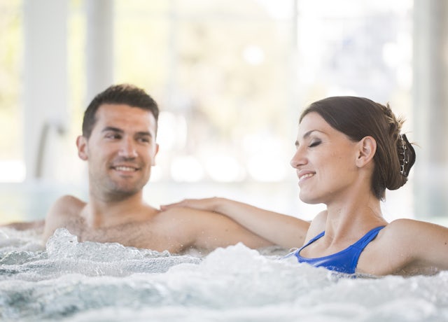 Couple in whirlpool