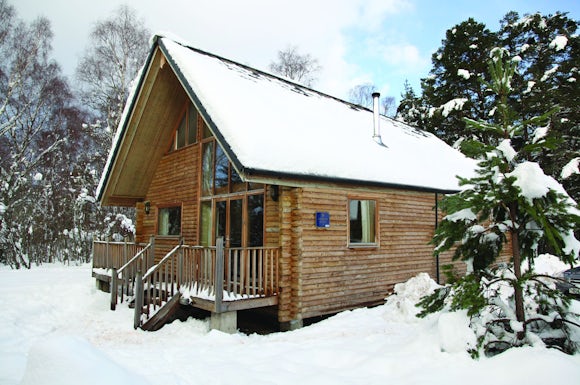 Woodland Lodge in Winter