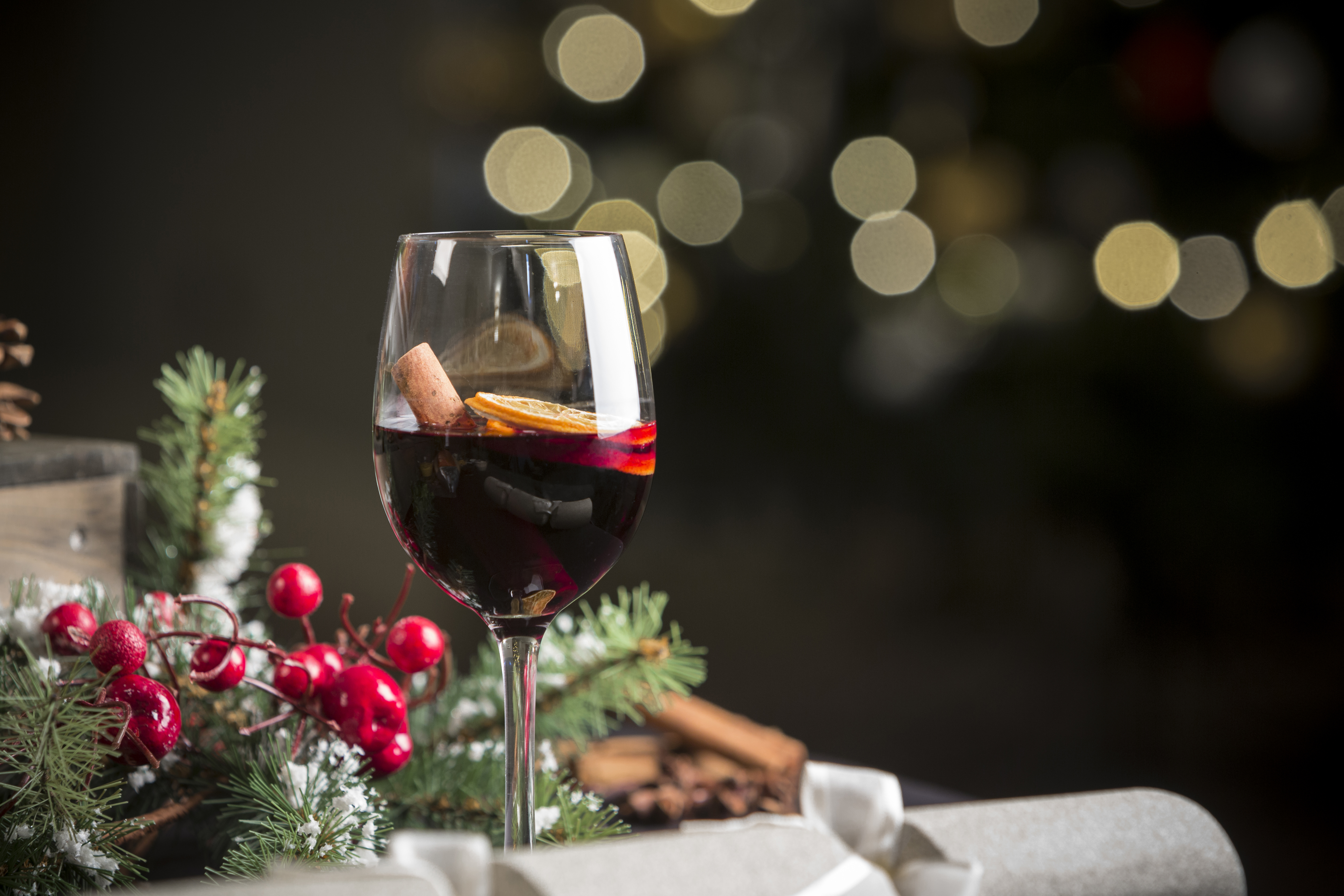 Festive decoration mulled wine