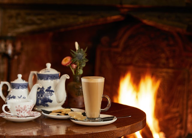 Coffee by the fire