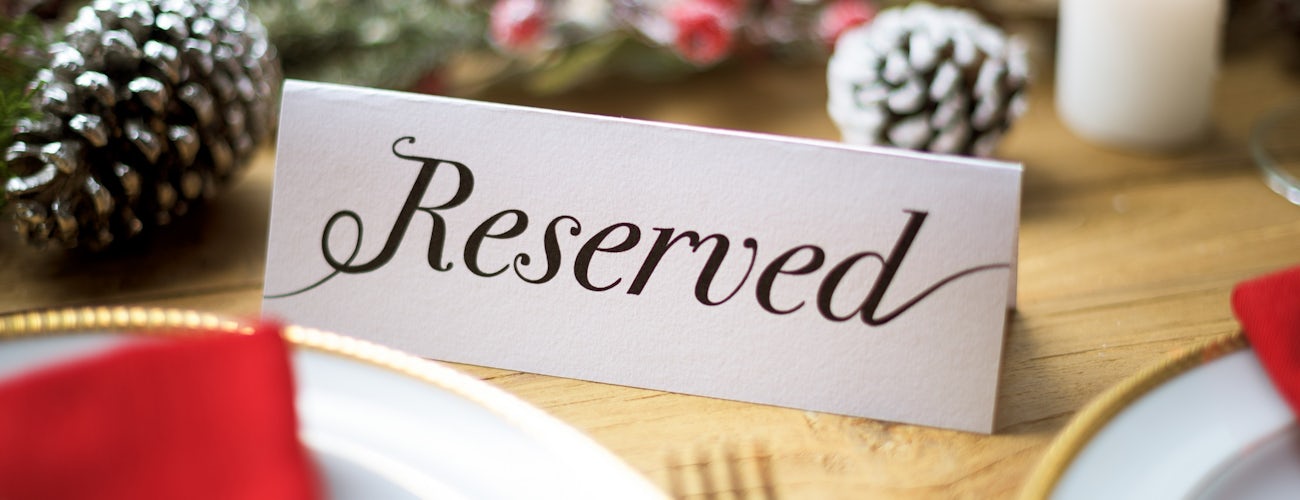 Christmas Table Reserved