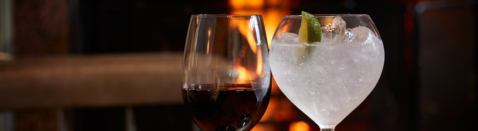 Gin & Wine - Fireplace
