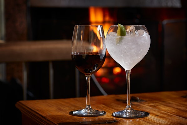 Gin & Wine - Fireplace