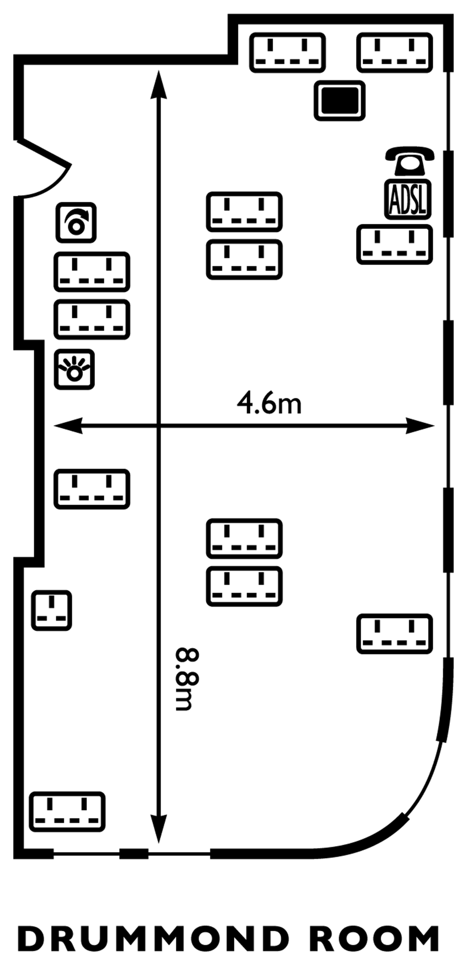 Drummond Room Floor Plan