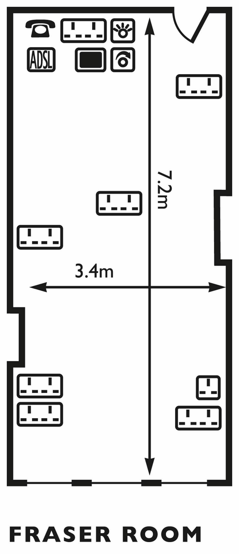 Fraser Room Floor Plan