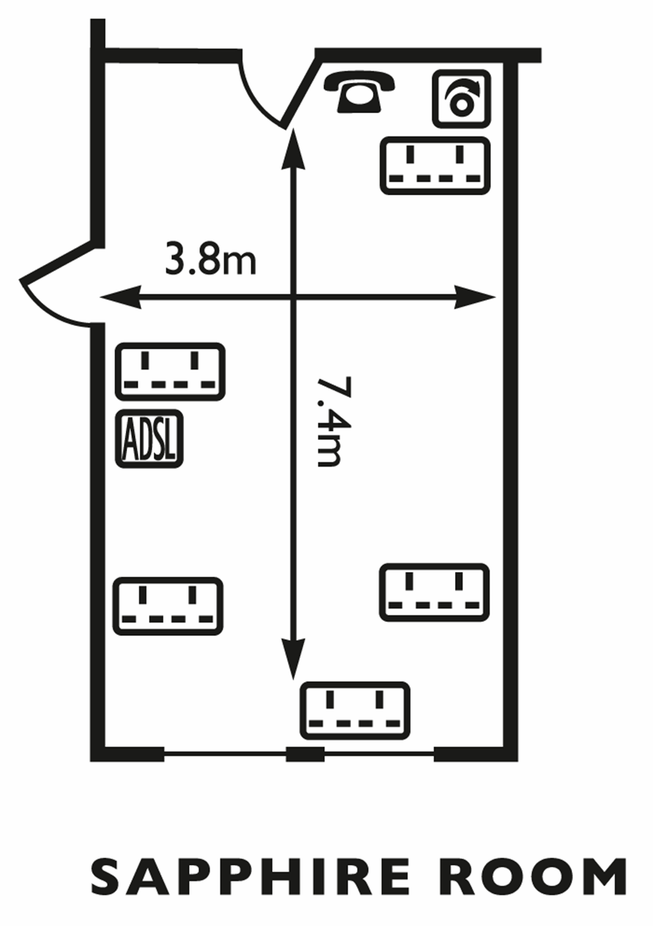 Sapphire Room Floor Plan