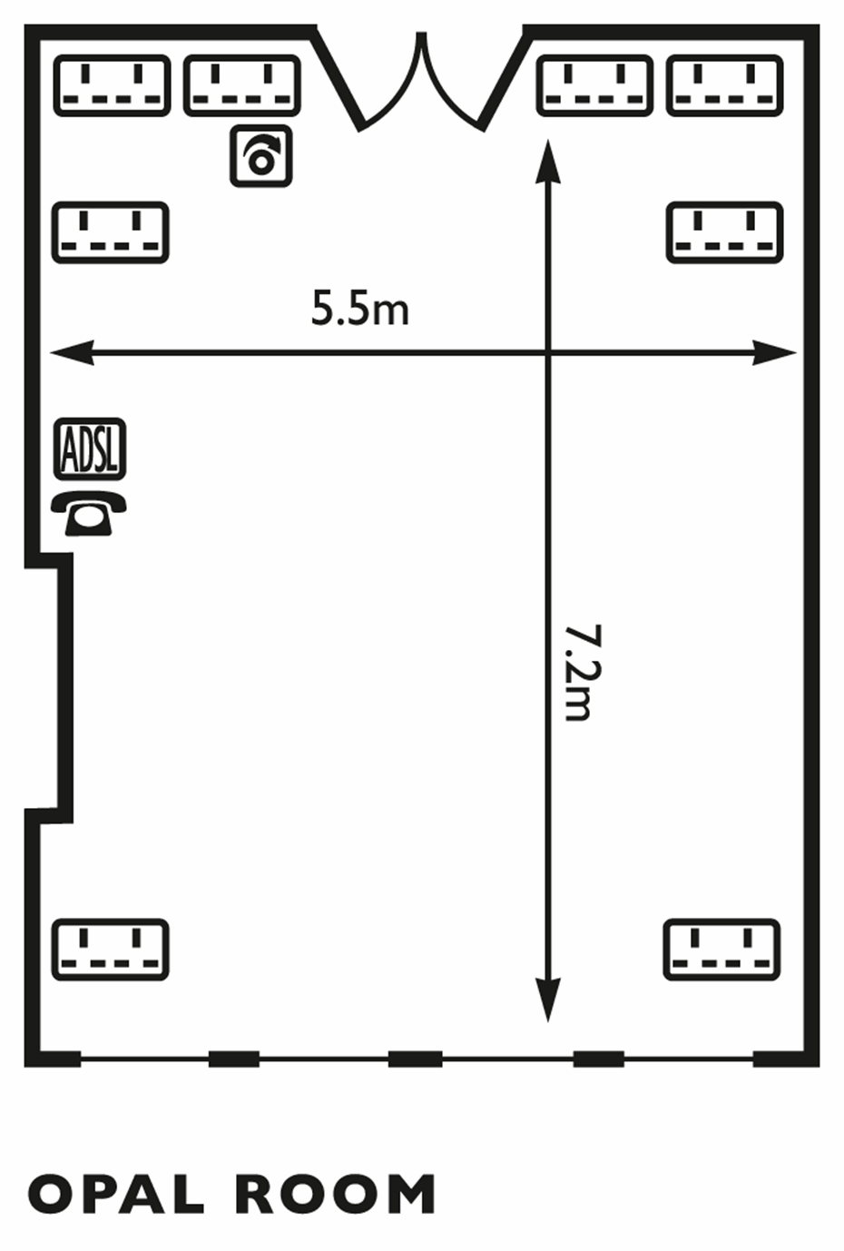Opal Room Floor Plan