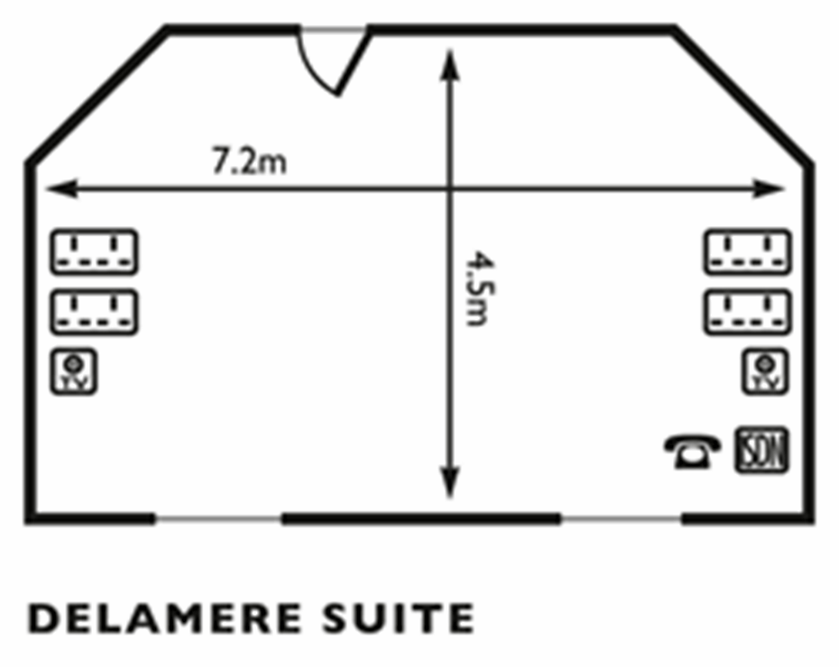 Delamere suite floor plan
