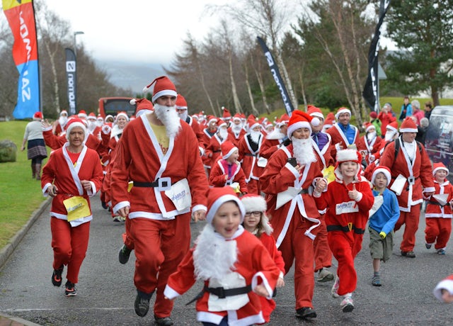 Santa Run Event in Aviemore