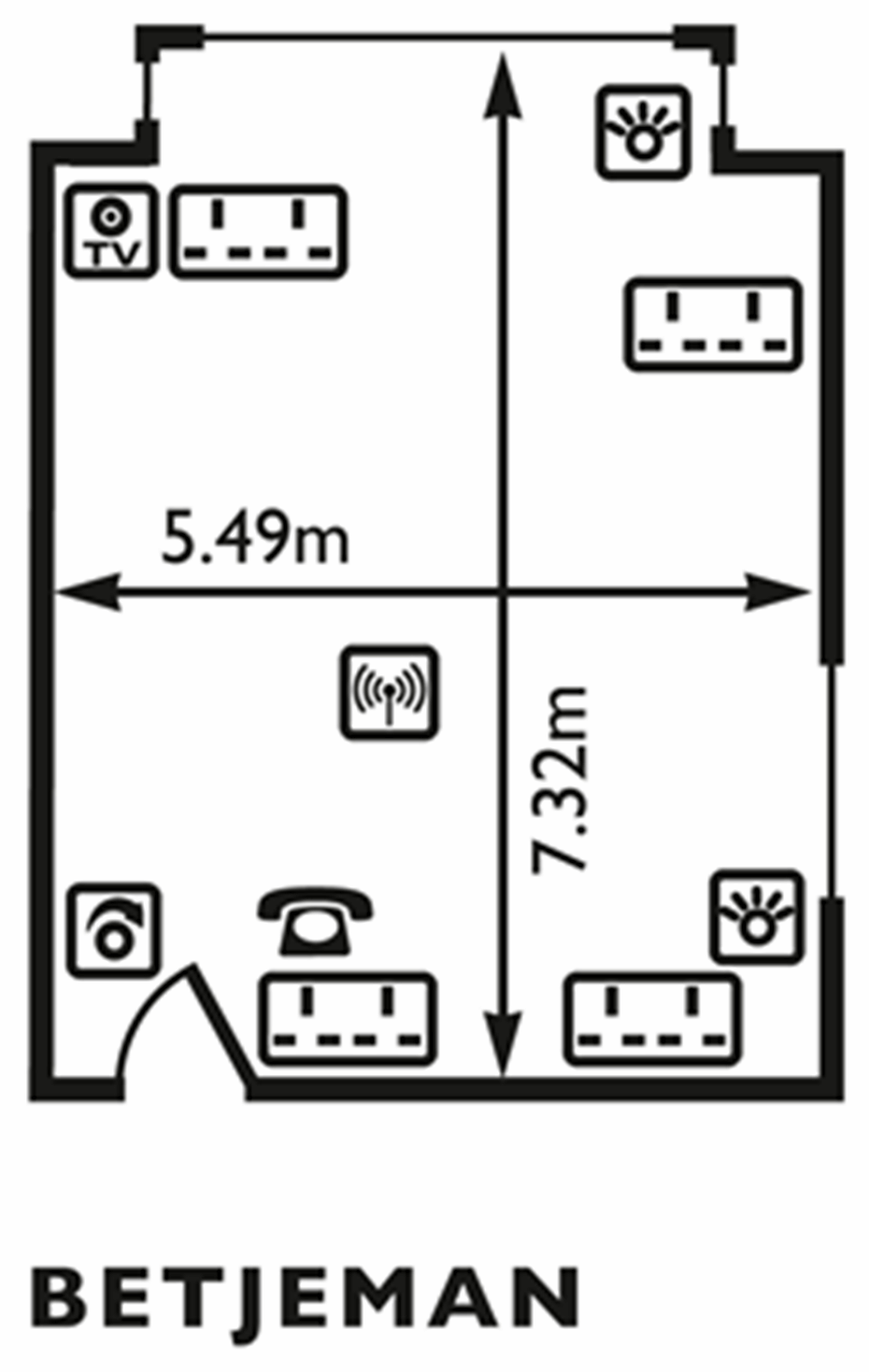Betjeman Suite Floor Plan
