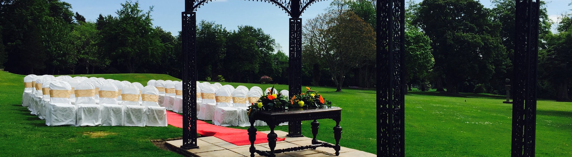 Outdoor Ceremony at Pittodire House