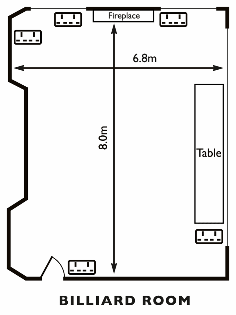 Billiard Room Floor Plan