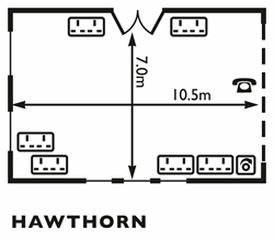 Hawthorn Suite Floor Plan
