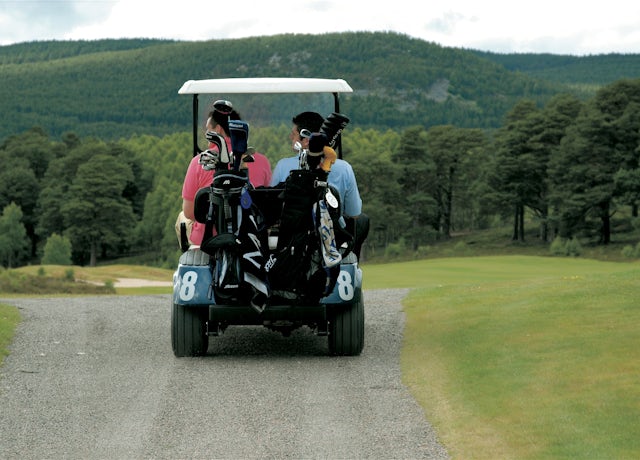 Buggy at Spey Valley Golf
