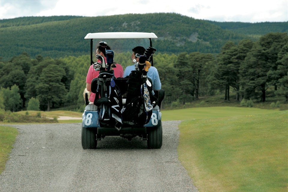 Buggy at Spey Valley Golf