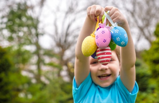 Child with Easter Eggs