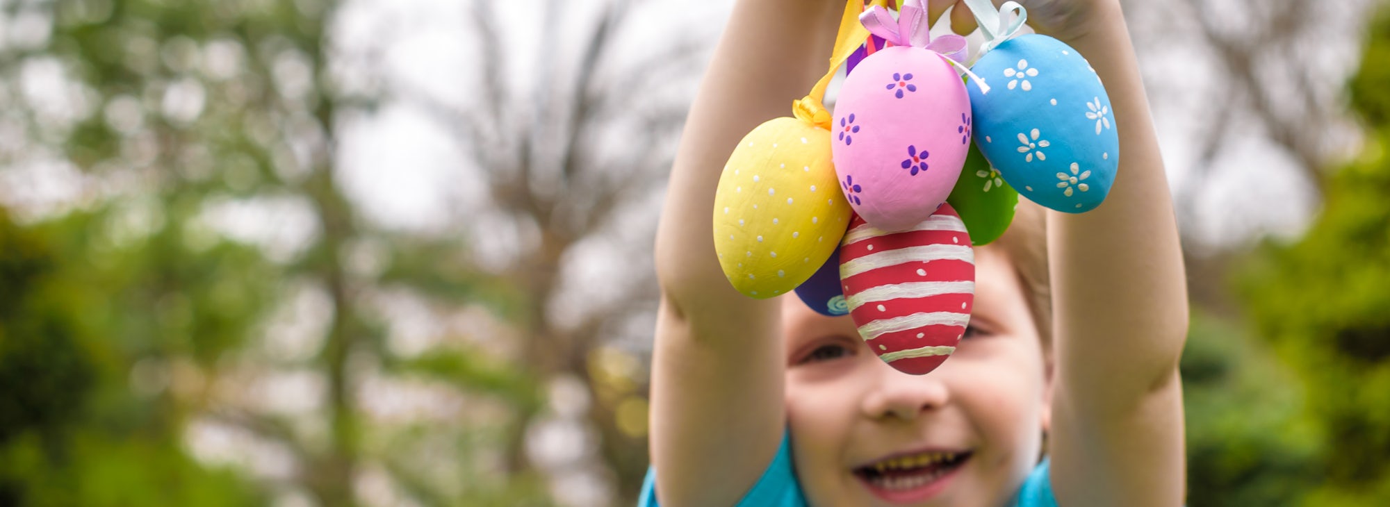 Child with Easter Eggs
