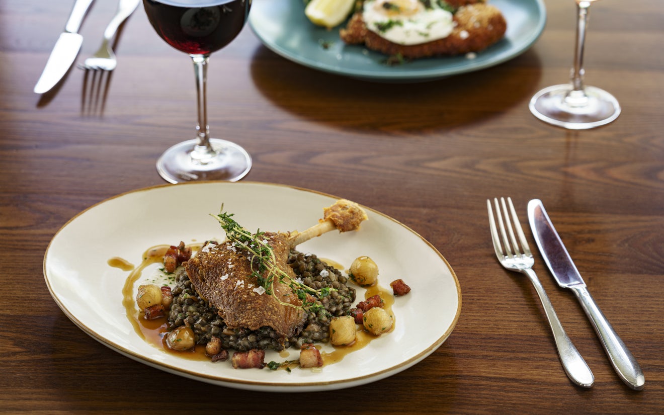 Duck with lentils