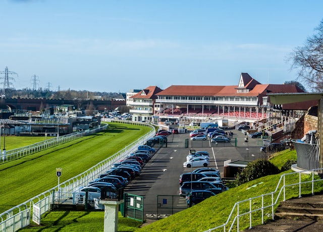 Chester Racecourse in the sunshine
