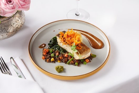 Roast Cod & Warm Lentil Salad