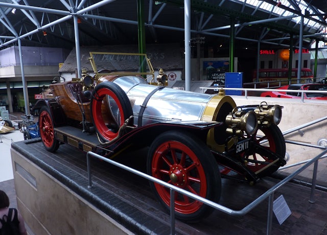 Beaulieu Motor Museum, Brockenhurst / UK - May 27, 2012: the famous GEN 11, Chitty Chitty Bang Bang car created for the film