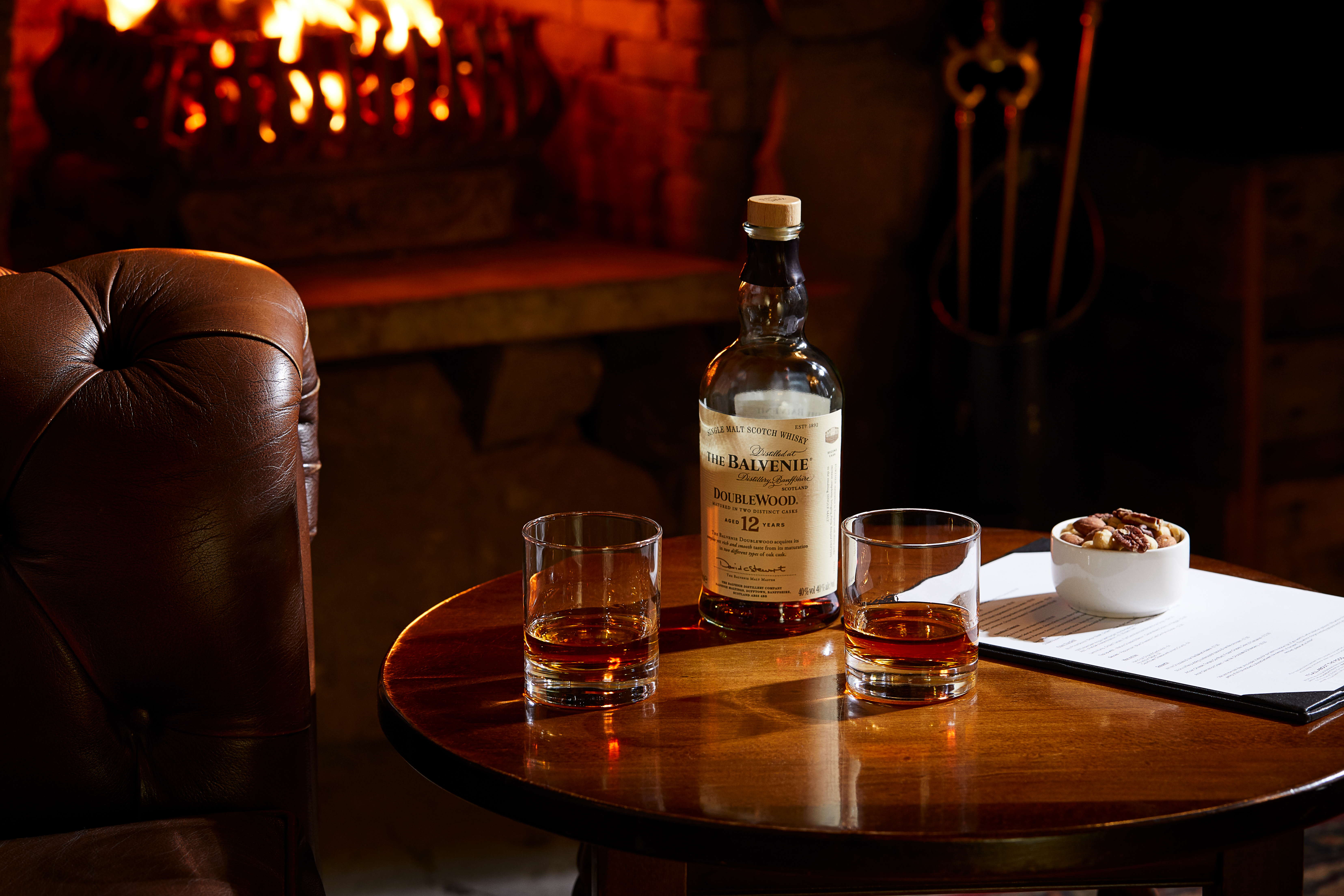 Fireside Whiskies in the Vaulted Bar