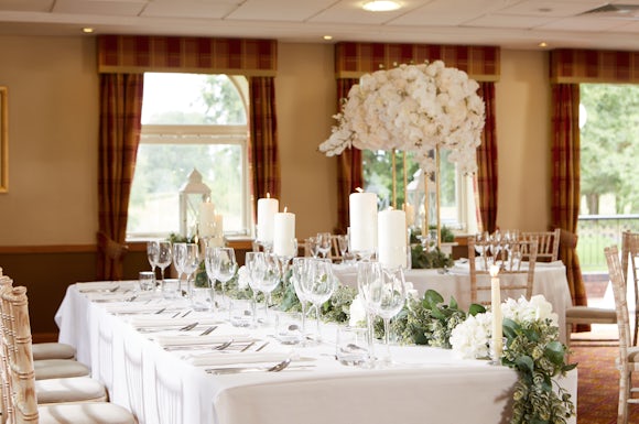 Top table wedding set up