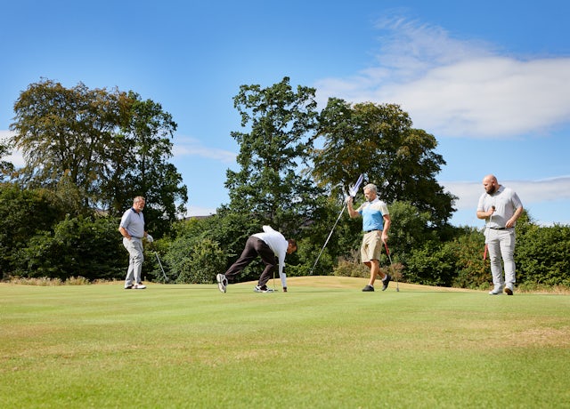 Golfers on the green