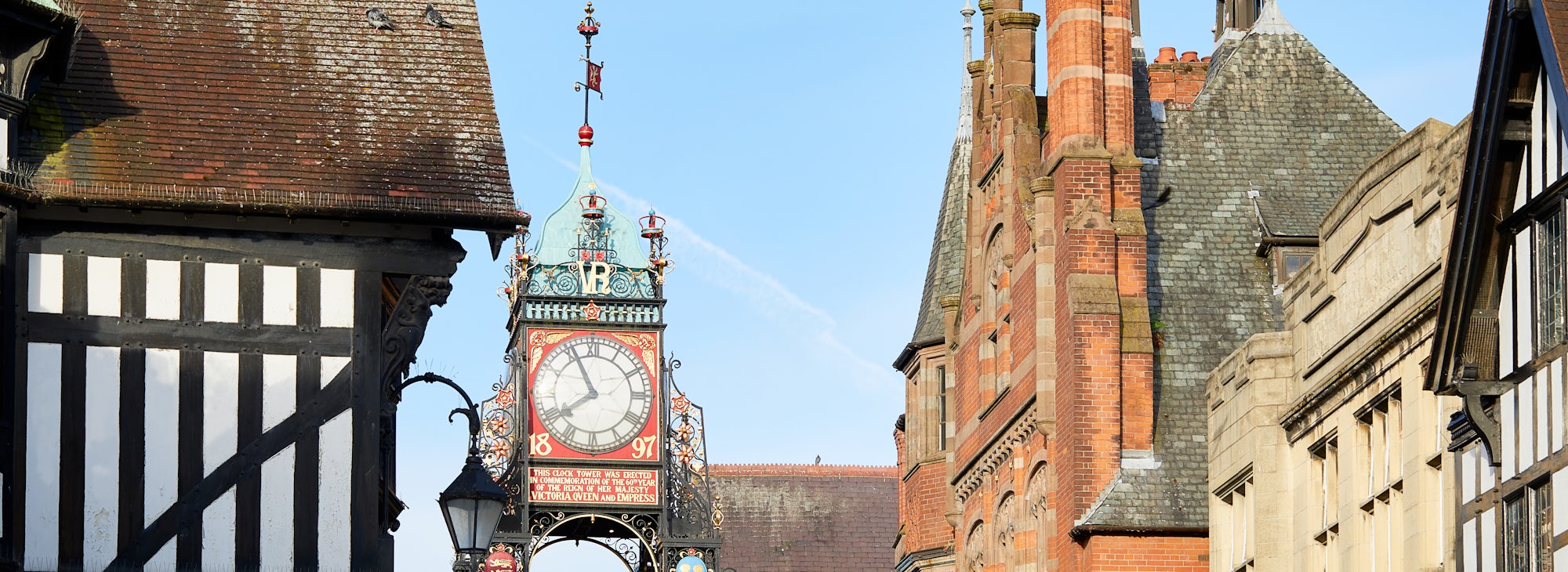 Chester Town Clock at New Blossoms, Chester