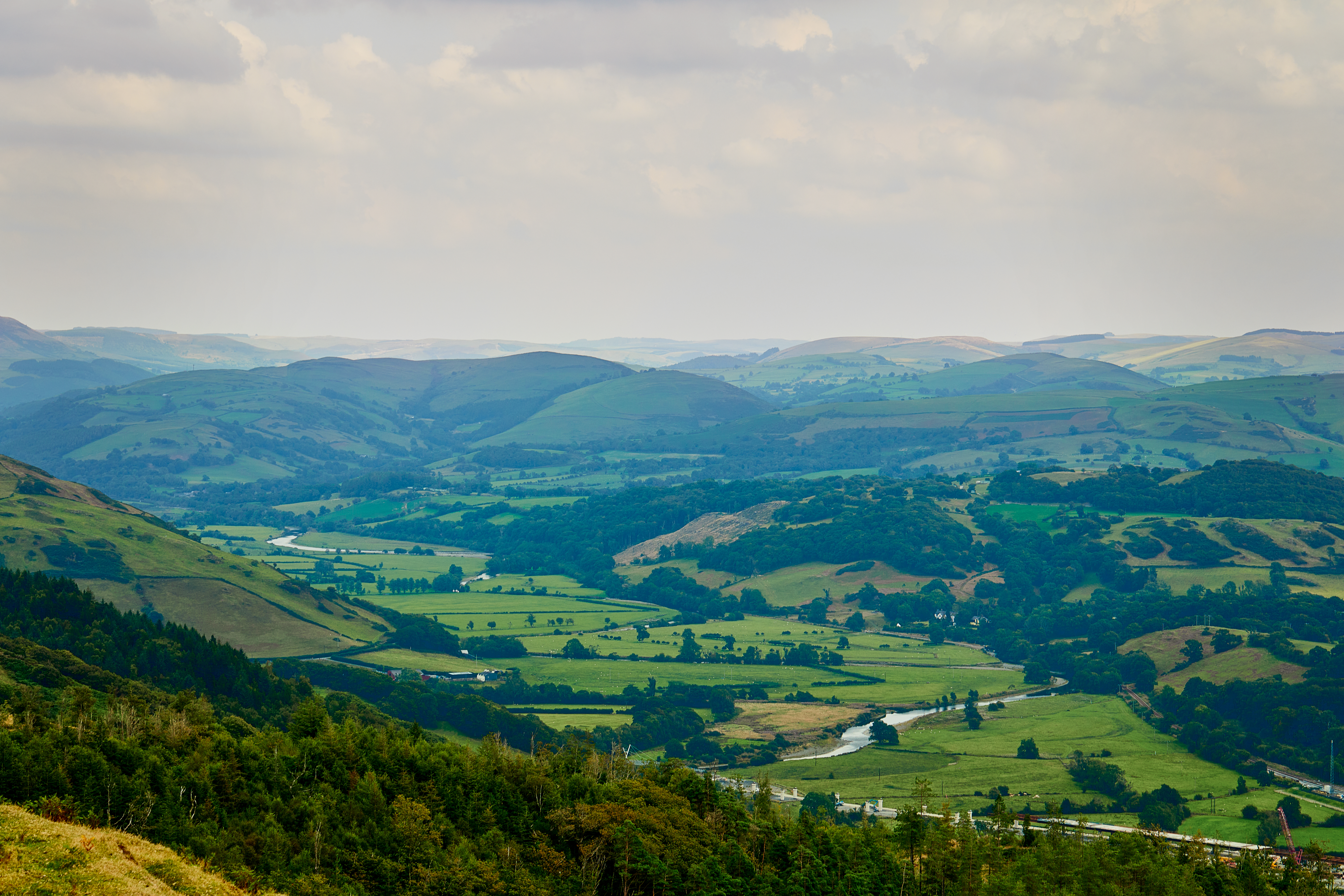 View over Mid Wales