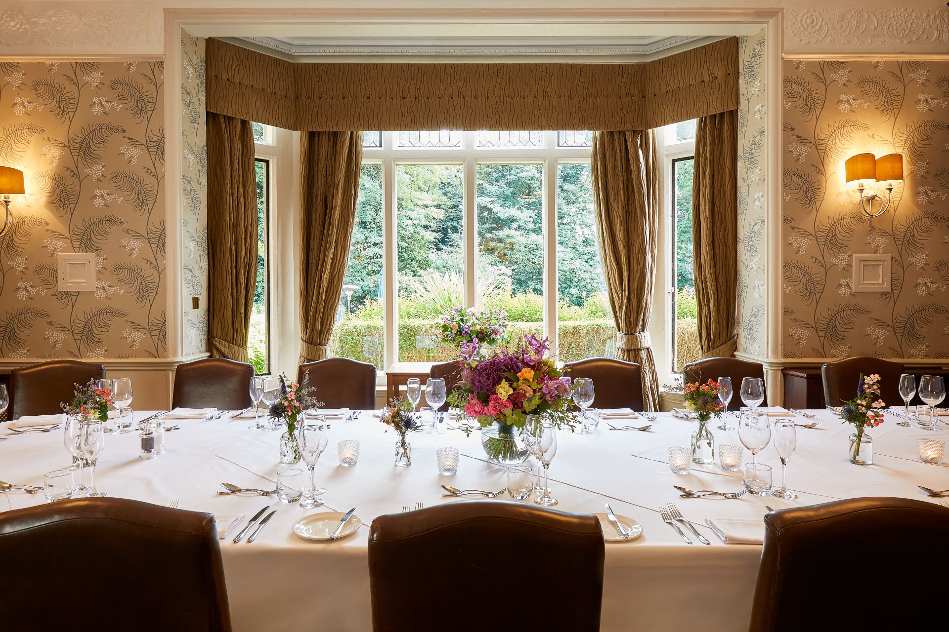Frimley Hall Private Dining Setup