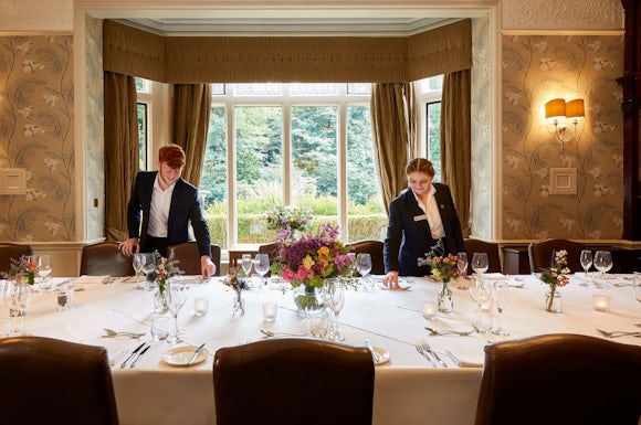 Frimley Hall Private Dining with Staff