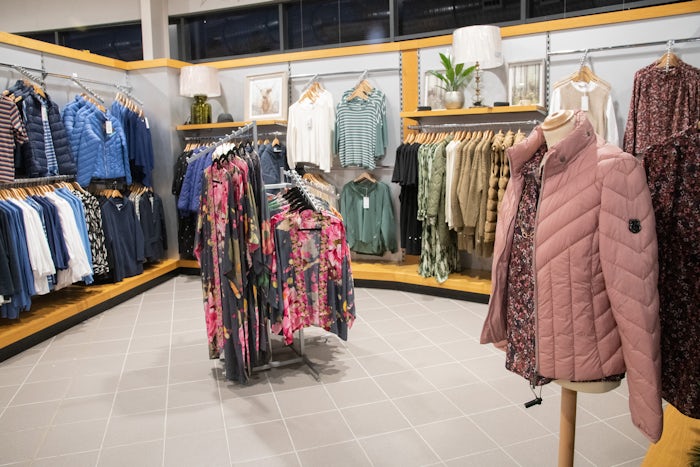 ladies clothing range in department store