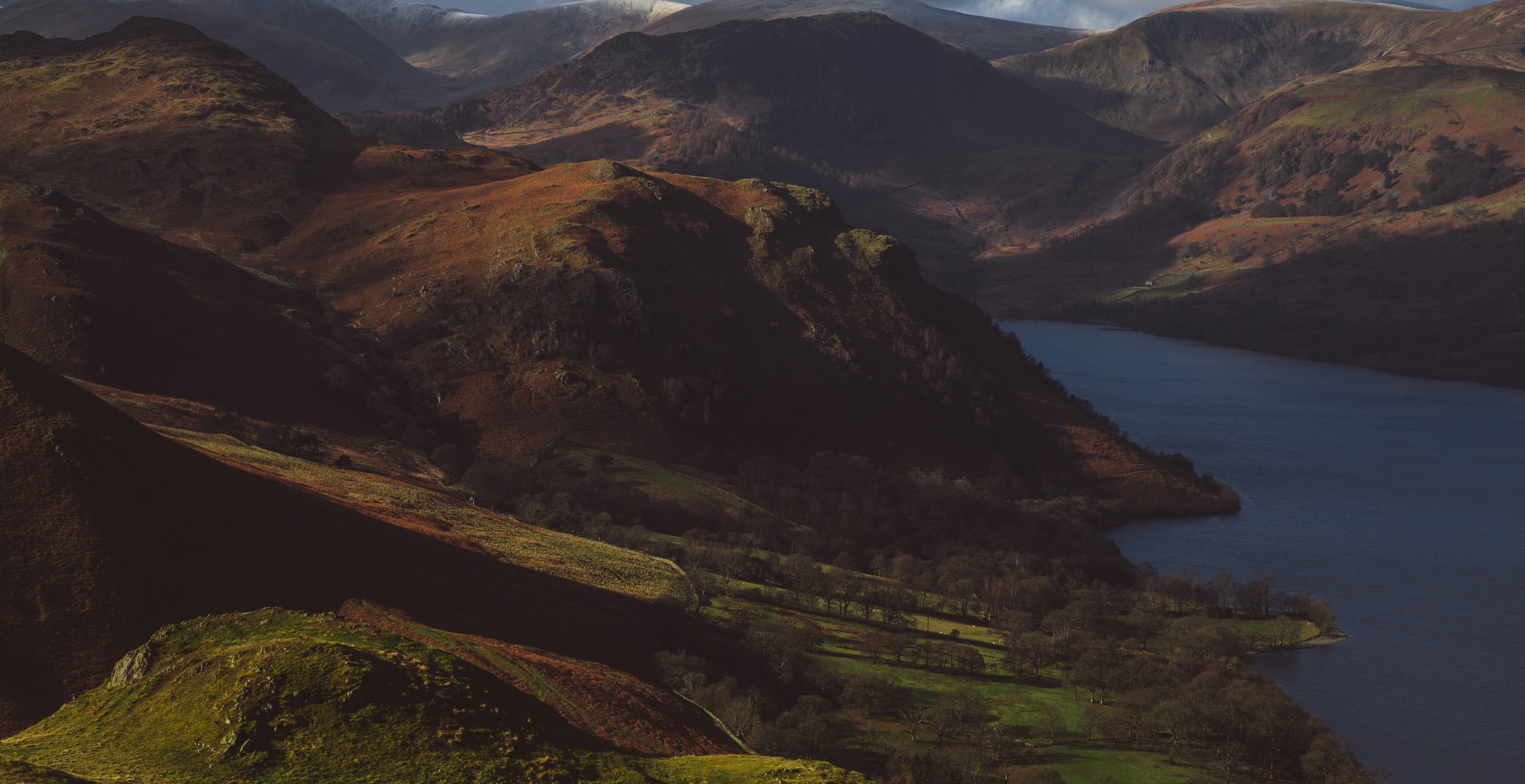Lake and hillside view, The Lake District