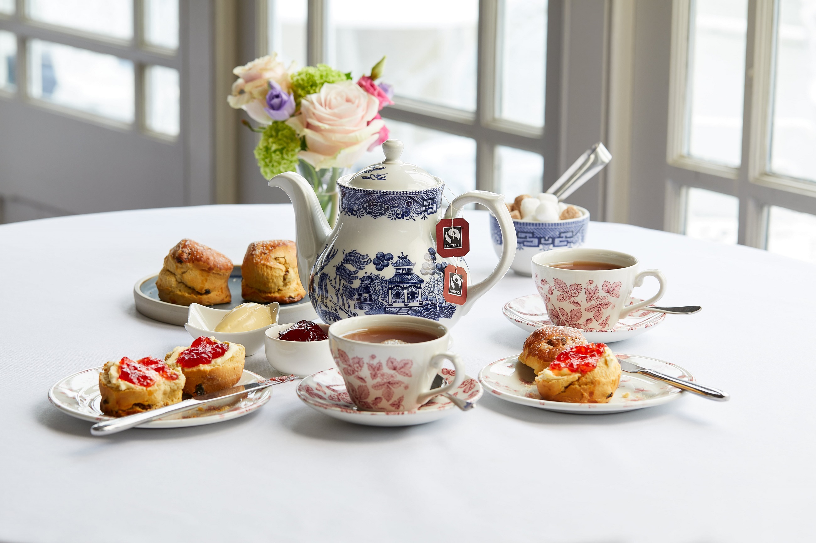 Afternoon Tea setting with Birchall Tea