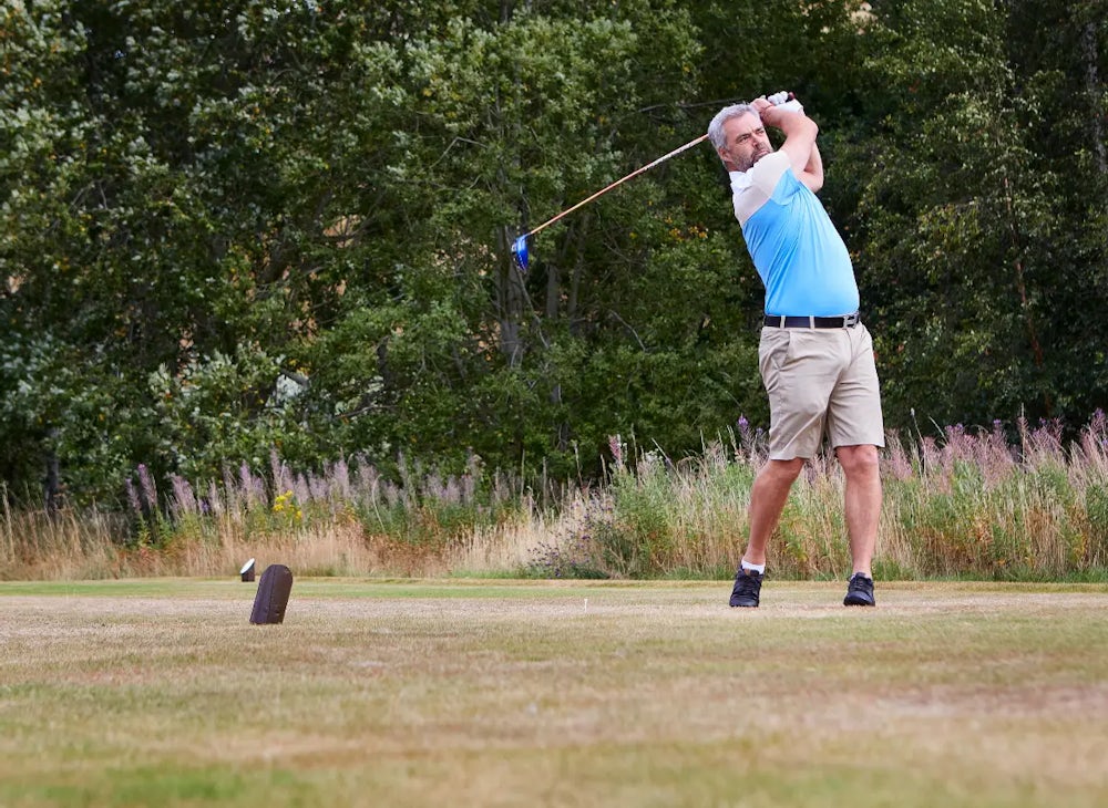 Golfer on the tee Golfer on the tee
