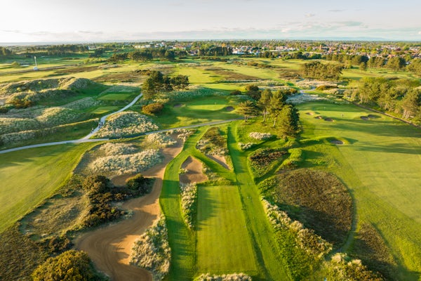 A view of Southport and Ainsdale golf course
