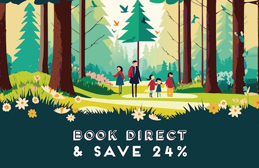 Book Direct and Save 24% this spring