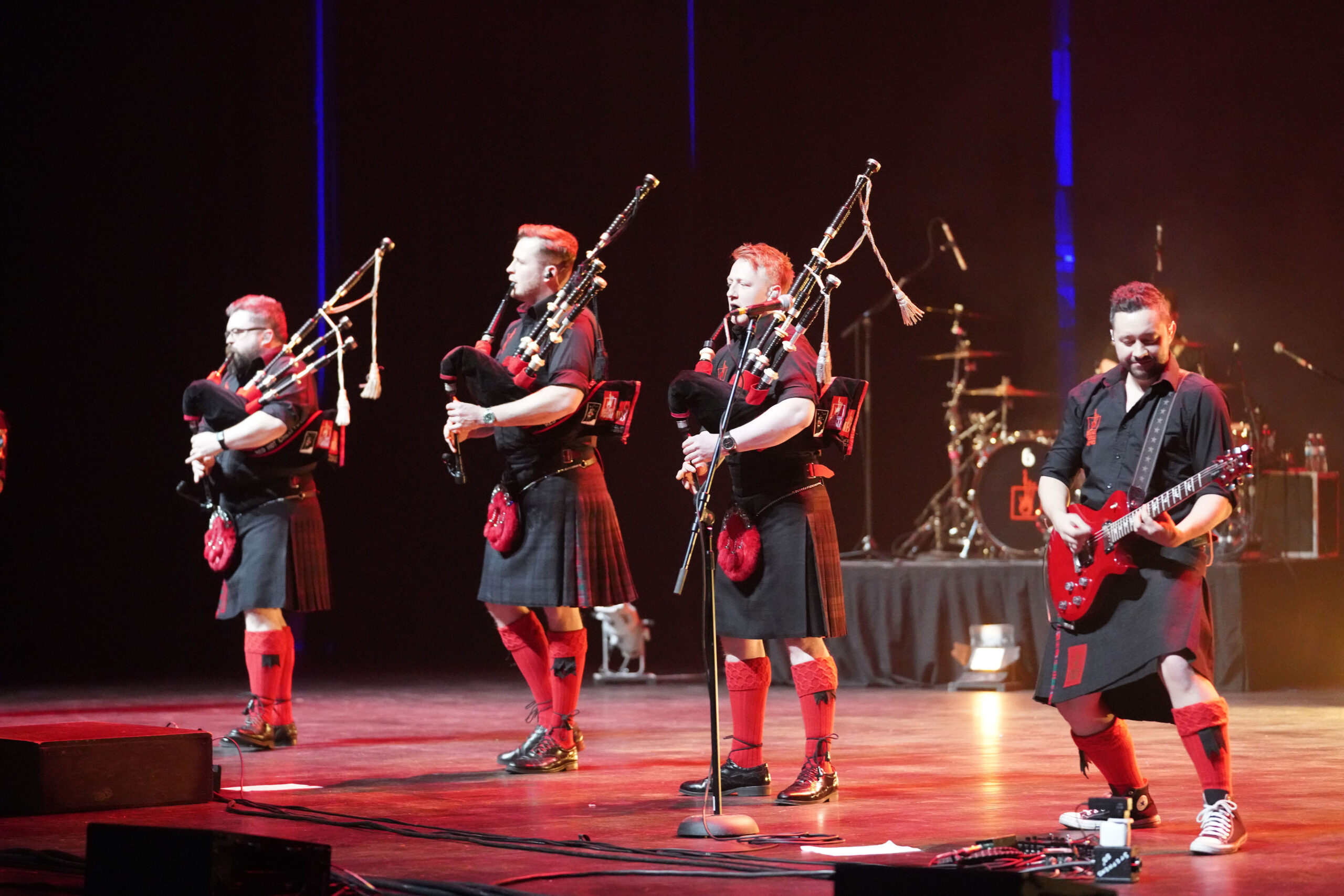 The Red Hot Chilli Pipers in concert