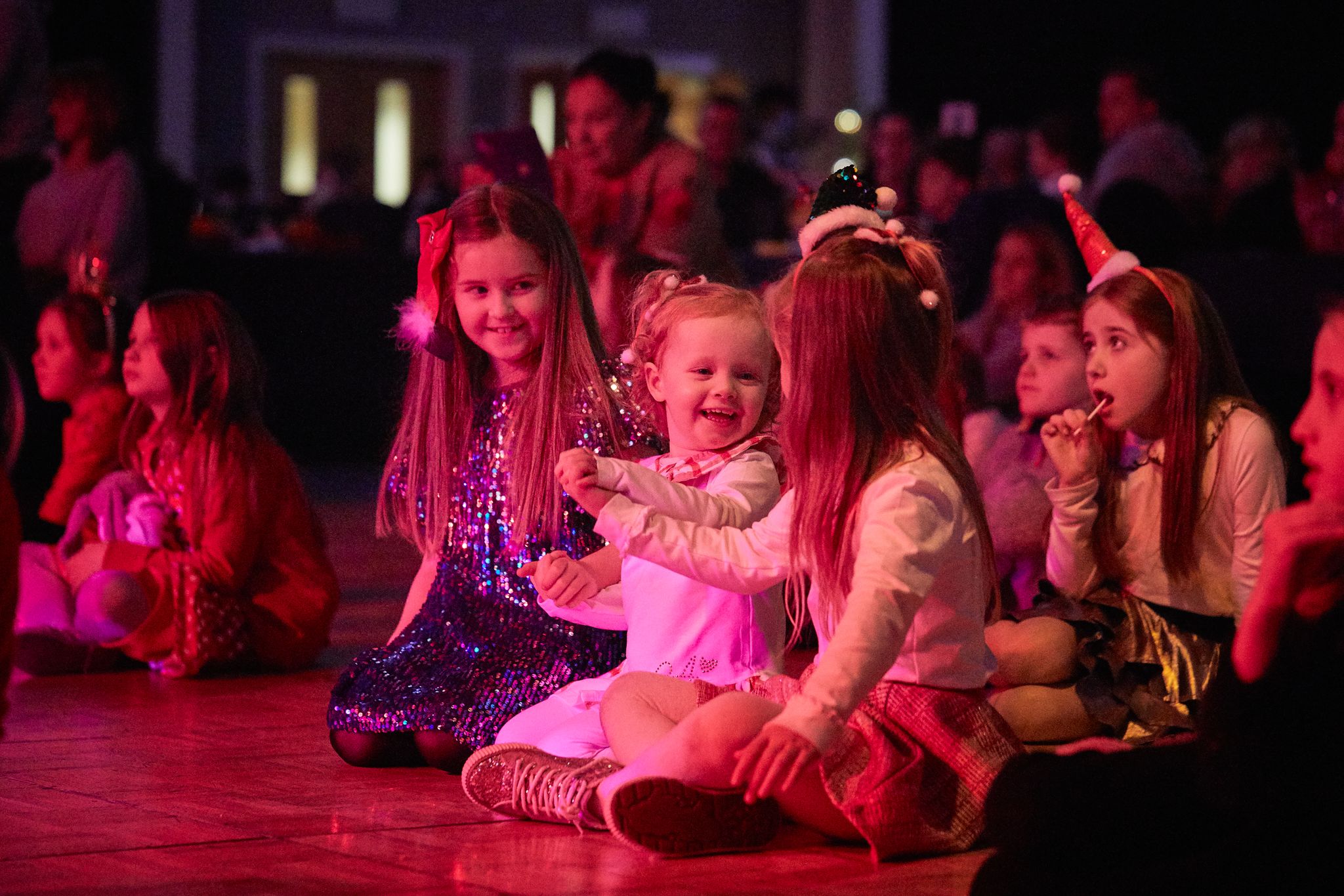 Toddlers enjoy a show at Aviemore Resort
