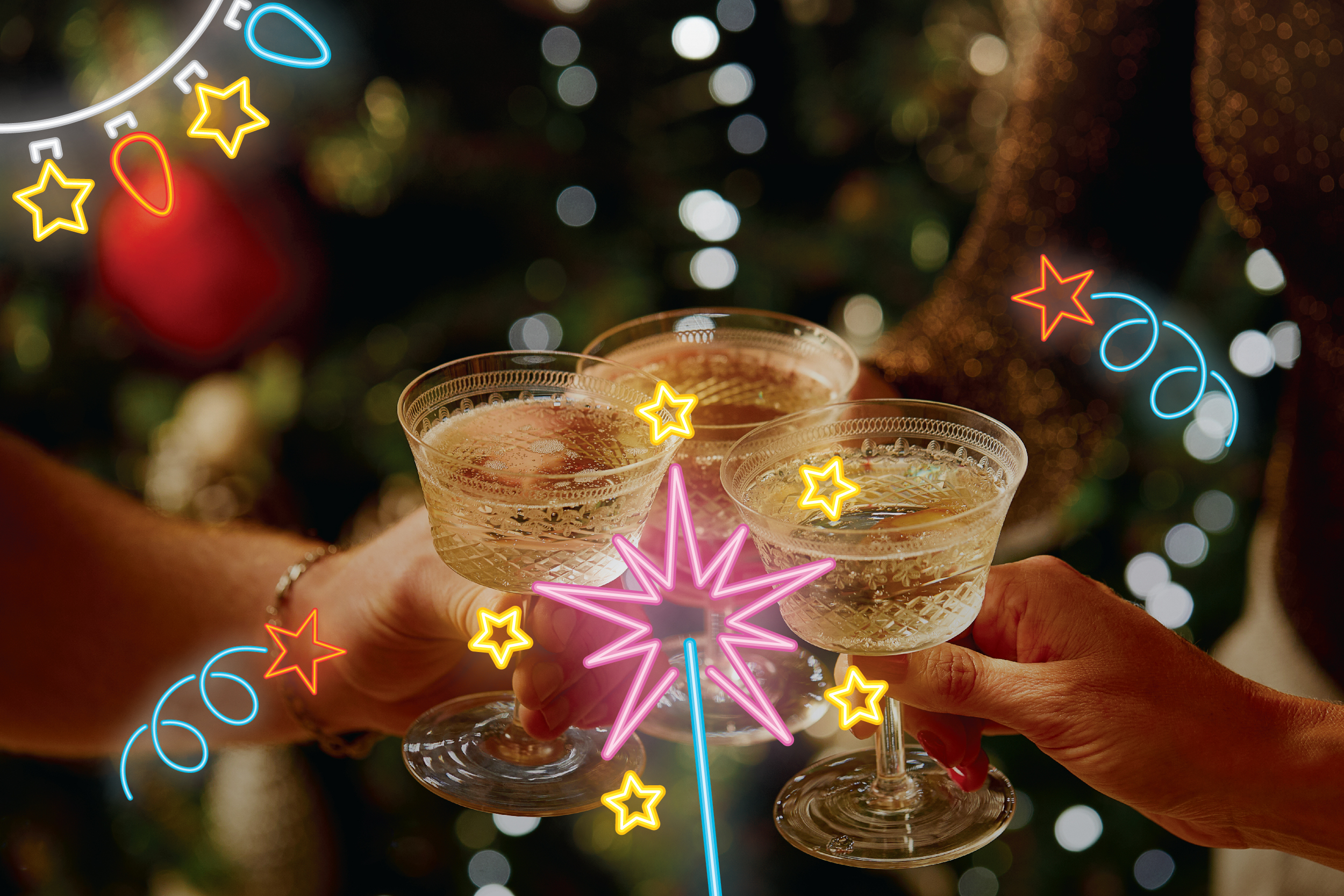 Champagne at the New Year's Eve Gala Ball